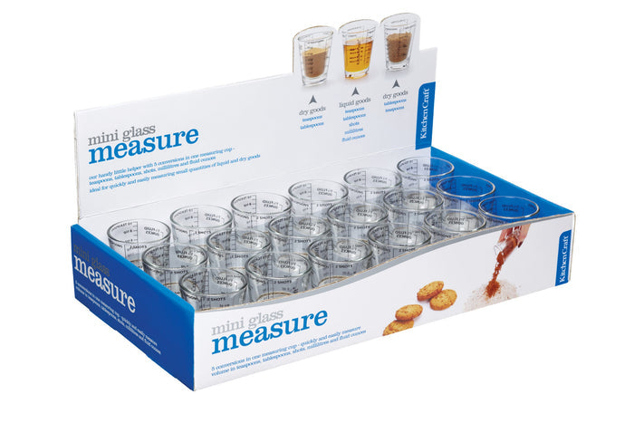 KITCHENCRAFT MINI MĒRGLĀZE 50ML, STIKLS