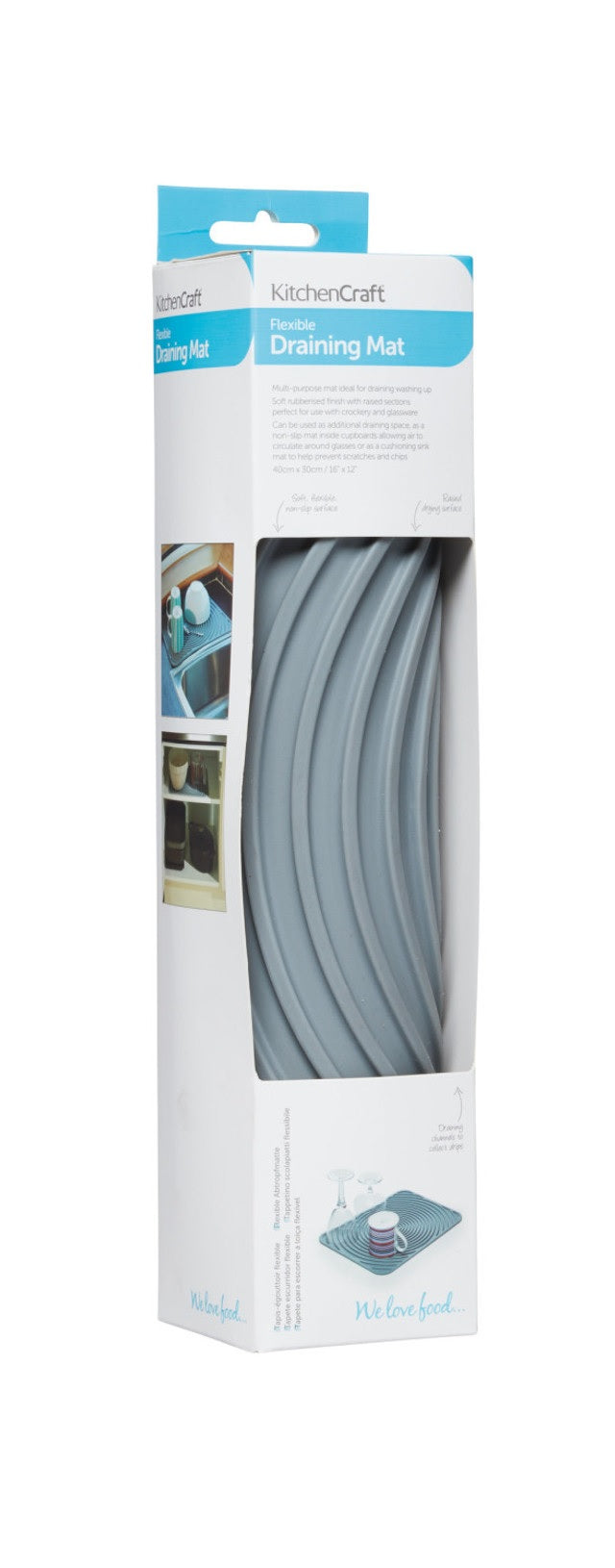 KITCHENCRAFT PALIKTNIS TRAUKU ŽĀVĒŠANAI 30X40CM, PELĒKS, GUMIJA**