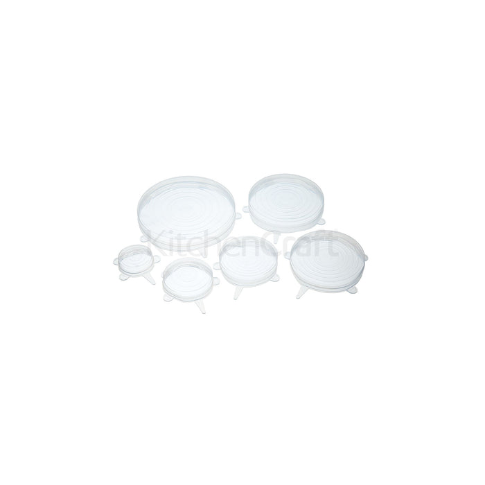KITCHENCRAFT PĀRTIKAS VĀCIŅI BALTI 6GAB, SILIKONS