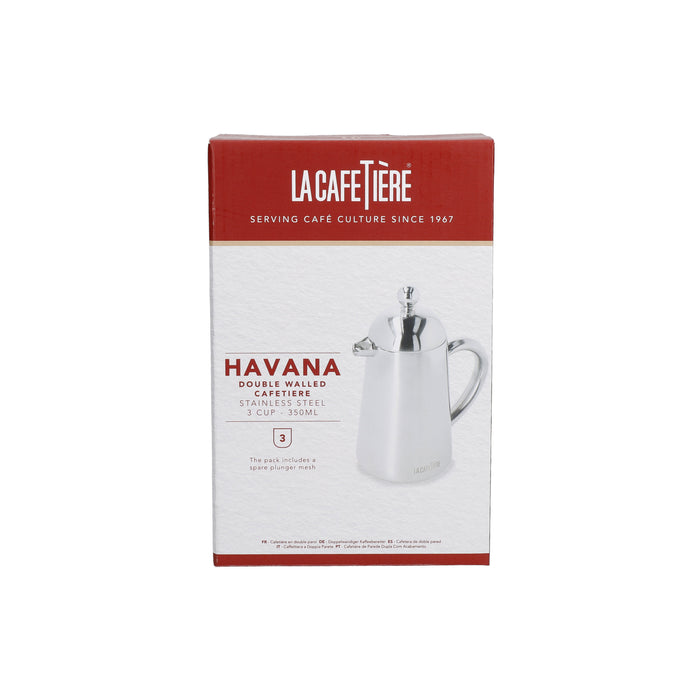 LA CAFETIÈRE HAVANA DUBULTSIENU KAFIJAS PRESE 3 TASES, N/T