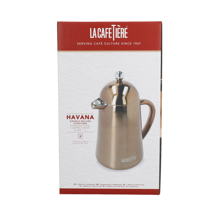 LA CAFETIÈRE HAVANA DUBULTSIENU KAFIJAS PRESE 8 TASES, VARA KRĀSĀ, N/T