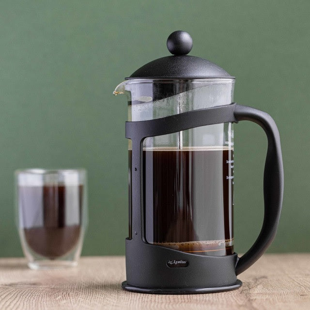 LA CAFETIÈRE KAFIJAS PRESE 1L, 8 TASES, MELNA, PLASTMASA