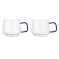 LA CAFETIÈRE KRŪZES 275ML, KOMPL.2GAB, STIKLS, AR ZILIEM ROKTURIEM