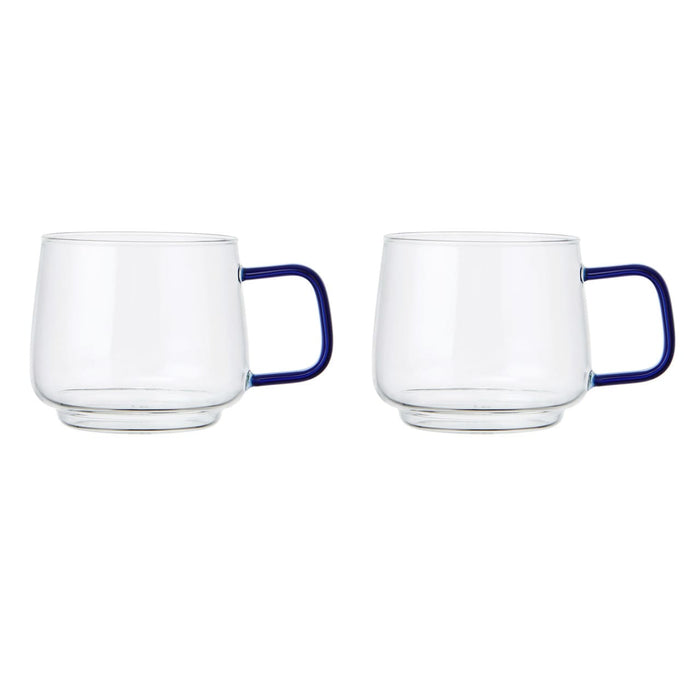 LA CAFETIÈRE KRŪZES 275ML, KOMPL.2GAB, STIKLS, AR ZILIEM ROKTURIEM