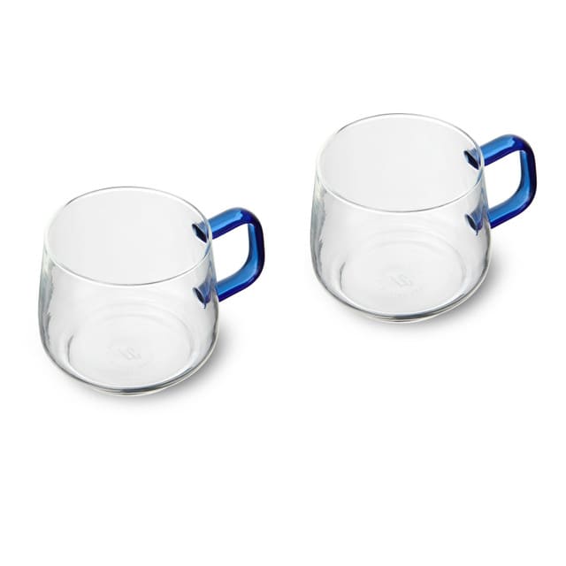 LA CAFETIÈRE KRŪZES 275ML, KOMPL.2GAB, STIKLS, AR ZILIEM ROKTURIEM