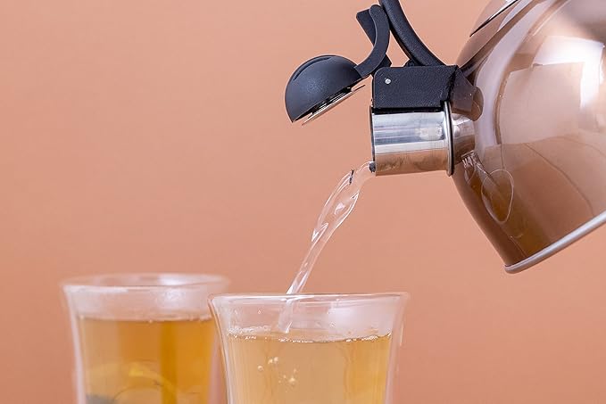 LA CAFETIÈRE TĒJKANNA AR SVILPI 1.4L VARA KRĀSĀ, N/T, DĀVANU KASTĒ