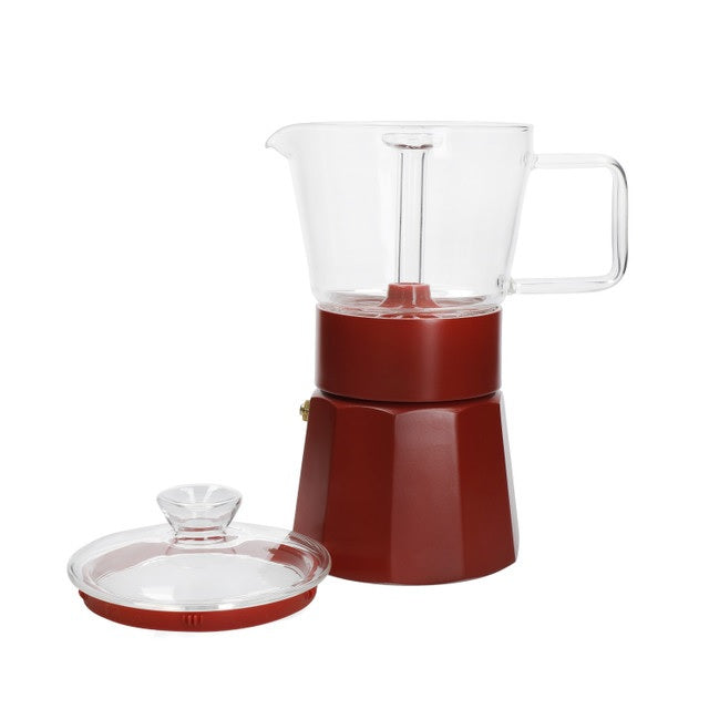 LA CAFETIÈRE VERONA ESPRESSO VĀRĪTĀJS 6 TASĪTĒM, SARKANS, INDUKCIJAI