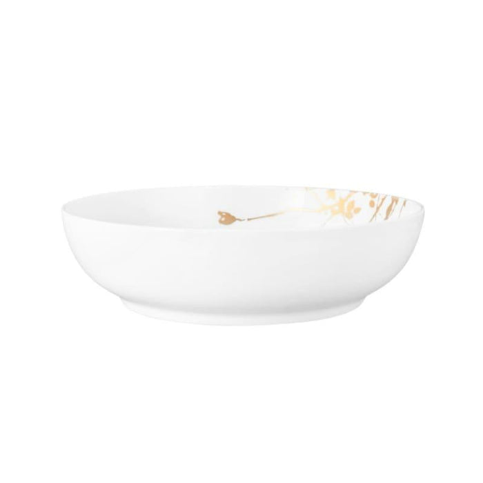 LIBERTY GOLD ROSE BĻODA 25CM, PORCELĀNS