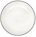 LIGNE NOIRE DESERTA ŠĶĪVIS 21CM, BALTS, PORCELĀNS