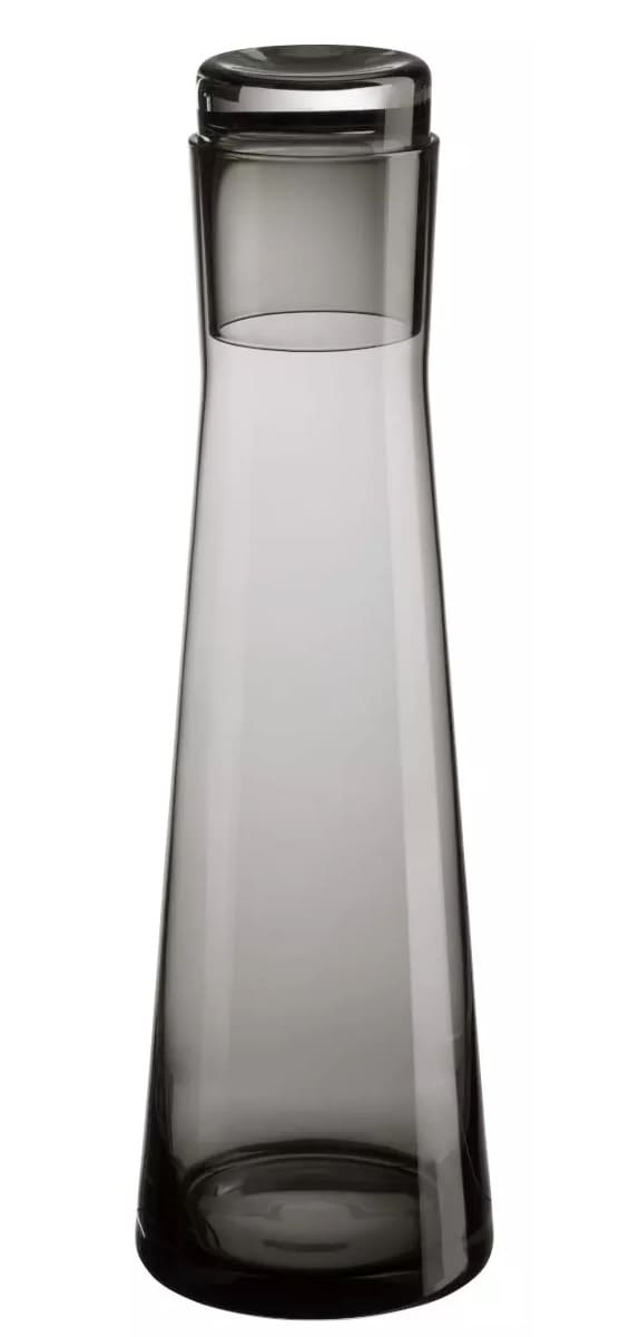 LINA KARAFE 700ML, H30CM, AR VĀKU, PELĒKS, LAKOTS STIKLS