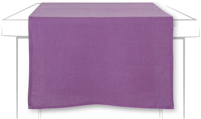 LINEN UNI GALDA CELIŅŠ 45x150CM, VIOLETS, LINS