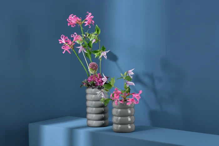 LOOPY VĀZE H16CM, D10CM, PELĒKA