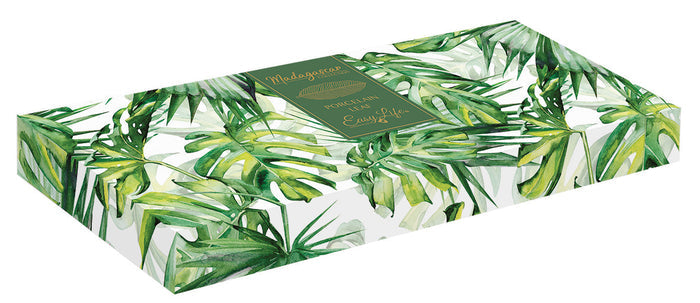MADAGASCAR SERVĒJAMAIS TRAUKS LAPA 39X16CM BALTS