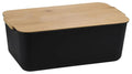 MAIZES KASTE 30.5x18,5x12CM, MELNA, PLASTMASA/BAMBUSS, FSC