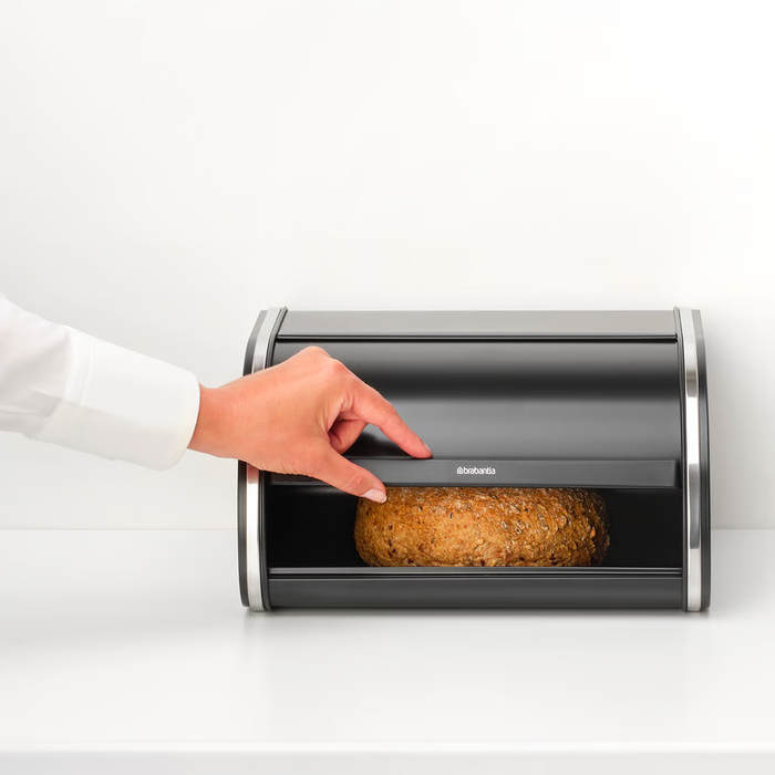 MAIZES KASTE ROLL TOP 26,5 X 31,6 H17,3 CM, MELNA, METĀLS