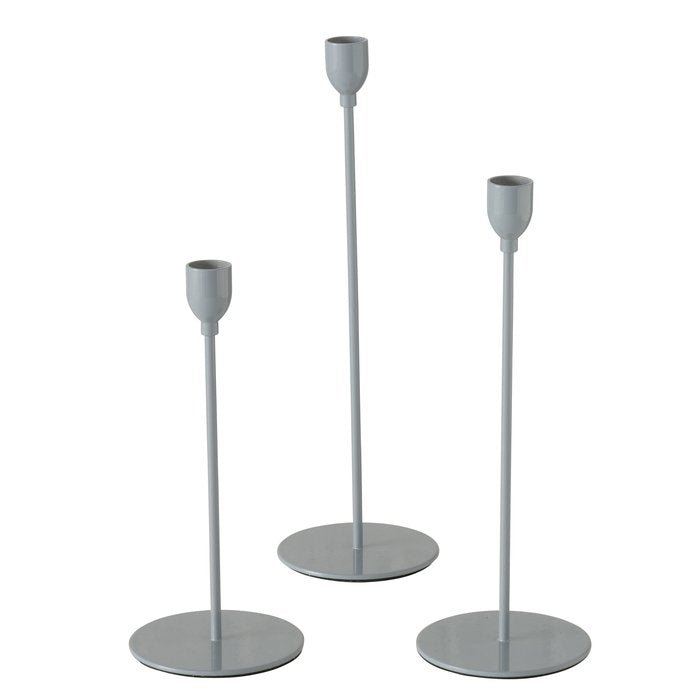MALTE SVEČTURIS UZ KĀJAS 33CM PELĒKS, METĀLS (2019556)