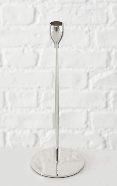 MALTE SVEČTURIS UZ KĀJAS 33CM SUDRABA KRĀSĀ, METĀLS (2000915)