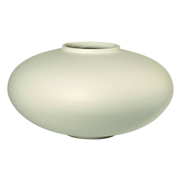 MARA VĀZE H10CM, D18CM, PIENA BALTA, KERAMIKA
