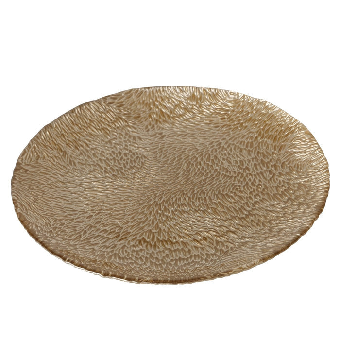 MARONI DEKORATĪVS ŠĶĪVIS D21CM, ZELTA KR., STIKLS