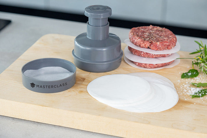 MASTERCLASS KOMPL.BURGERU PRESE D9.6CM, ATDALĪTĀJI 100GAB, PLASTMASA