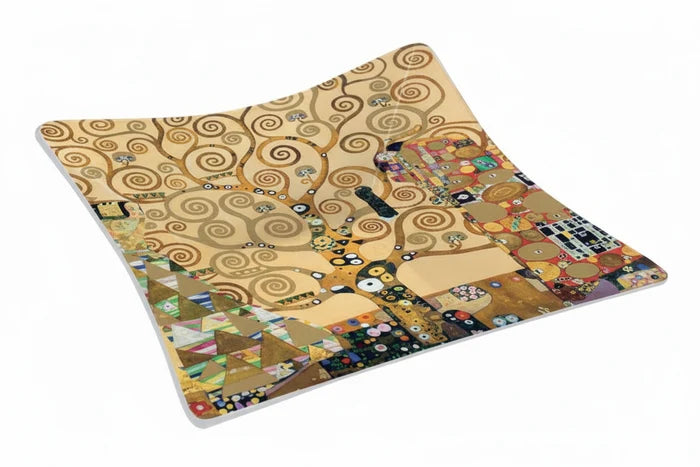 MASTERPIECE KLIMT THE TREE OF LIFE BĻODIŅA 13X13CM, STIKLS