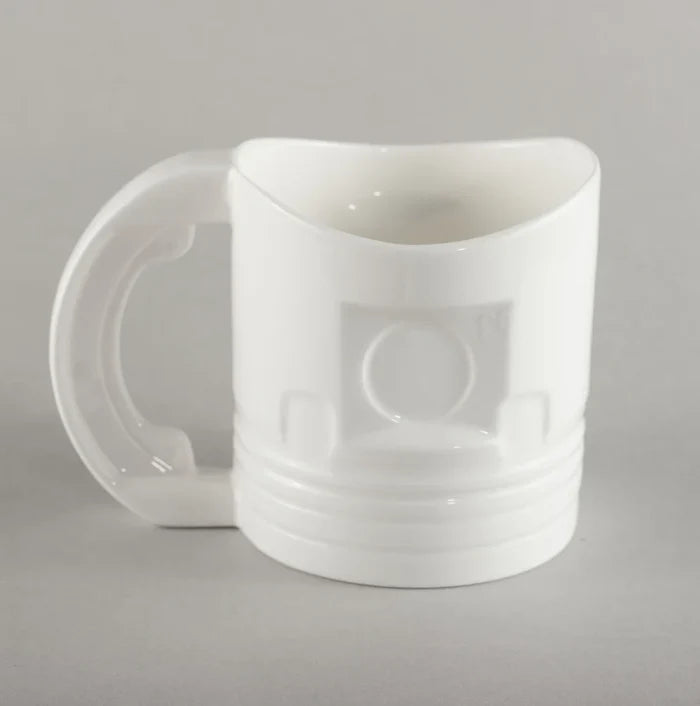 MEHĀNIĶA KRŪZE L, 450ML, BALTA, PORCELĀNS