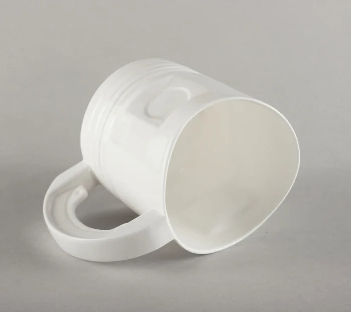 MEHĀNIĶA KRŪZE L, 450ML, BALTA, PORCELĀNS