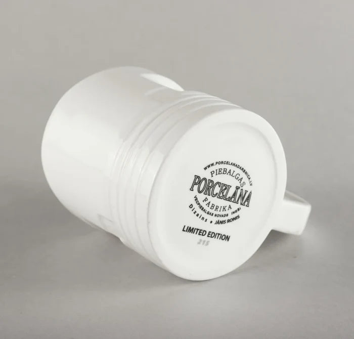 MEHĀNIĶA KRŪZE L, 450ML, BALTA, PORCELĀNS