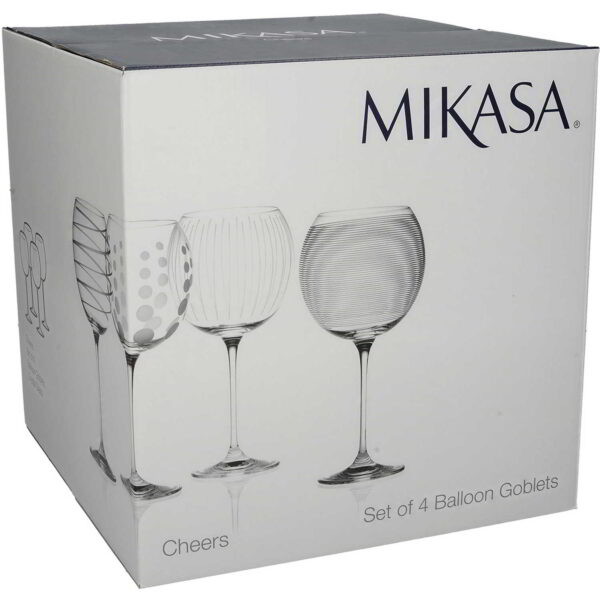 MIKASA CHEERS BALLOON VĪNA GLĀZES 750ML K4