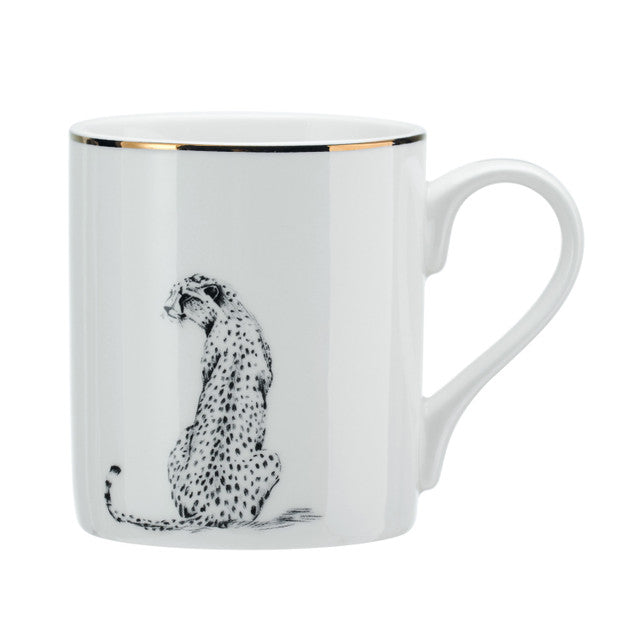 MIKASA CHEETAH KRŪZE 280ML, BALTA AR ZELTA KR. DEKORU, PORCELĀNS