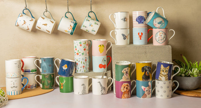 MIKASA CHEETAH KRŪZE 280ML, BALTA AR ZELTA KR. DEKORU, PORCELĀNS
