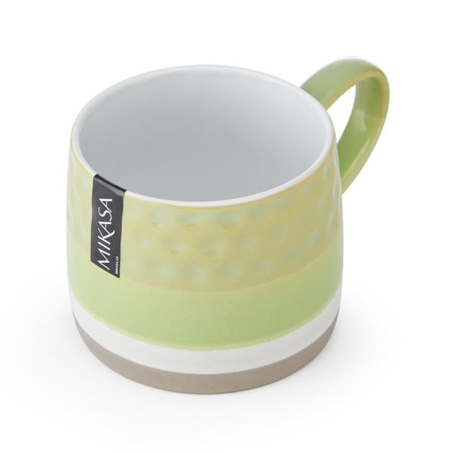 MIKASA GREEN TEXTURED OMBRE KRŪZE 320ML, KERAMIKA