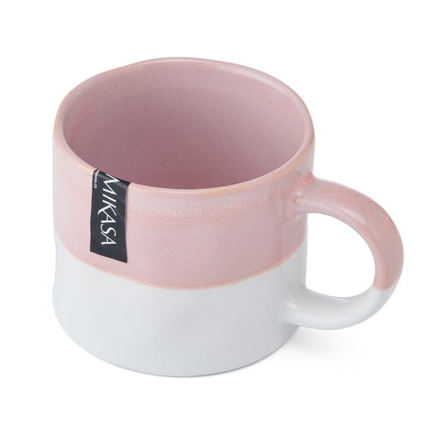 MIKASA OMBRE PINK AND WHITE KRŪZE 350ML, KERAMIKA