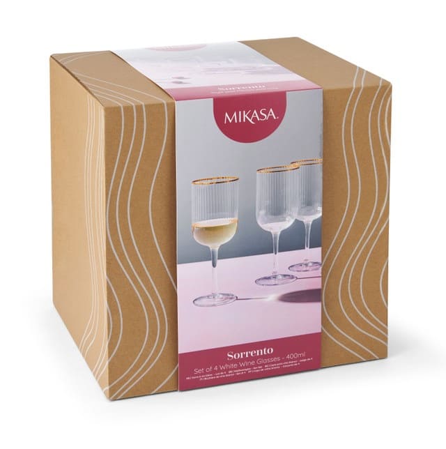 MIKASA SORRENTO VĪNA GLĀZES 400ML, K4, KRISTALINS