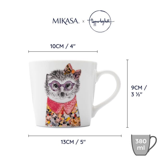 MIKASA TIPPERLEYHILL KRŪZE 380ML, EZIS, PORCELĀNS