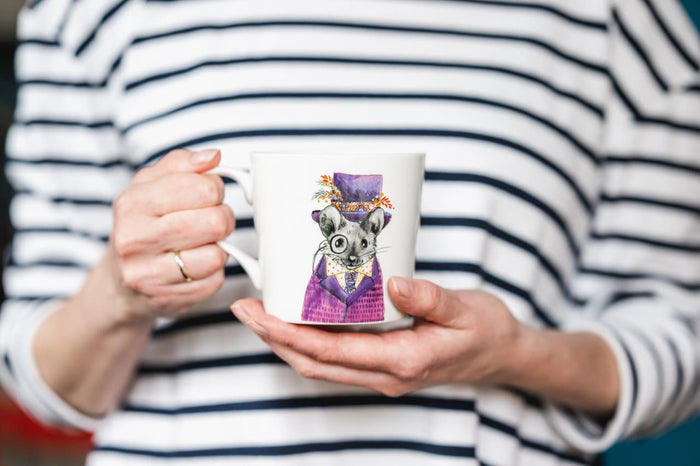 MIKASA TIPPERLEYHILL KRŪZE 380ML, PELE, PORCELĀNS