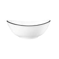 MODERN LIFE BLACK LINE OVĀLS DZIĻAIS ŠĶĪVIS 16CM, PORCELĀNS