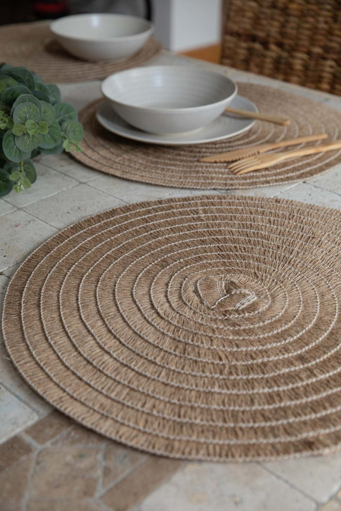 NATURAL WOVEN PALIKTŅI APAĻI 4GAB, 38CM