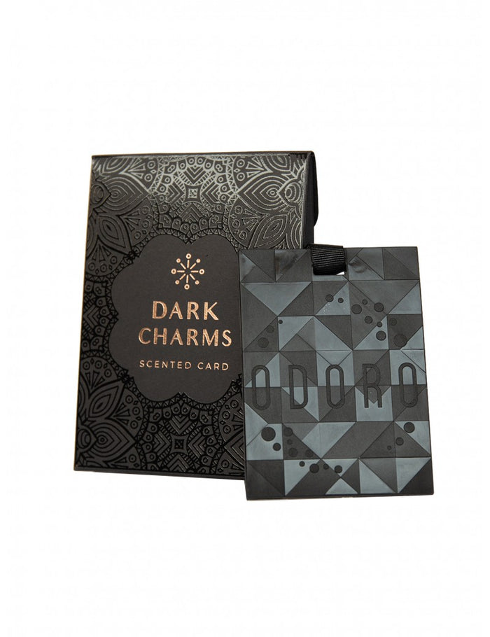 ODORO MOOD AROMATIZĒTĀ KARTĪTE 9X12X2.5CM DARK CHARM, MELNA, PAPĪRS, 0,028KG