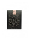 ODORO MOOD AROMATIZĒTĀ KARTĪTE 9X12X2.5CM SANDALWOOD, MELNA, PAPĪRS, 0,028KG