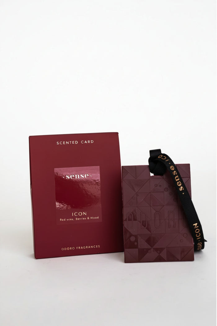ODORO SENSE AROMATIZĒTĀ KARTĪTE 9X12X2.5CM ICON, BORDO, PAPĪRS, 0,028KG