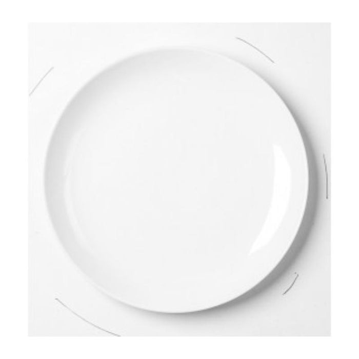 OLIVIA ROLLED RIM PUSDIENU ŠĶĪVIS 25.5CM, PORCELĀNS