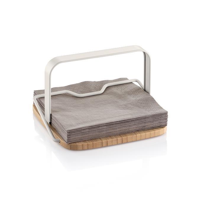 ONLINE SALVEŠU TURĒTĀJS 19x19x11.5CM, BAMBUSS/METĀLS