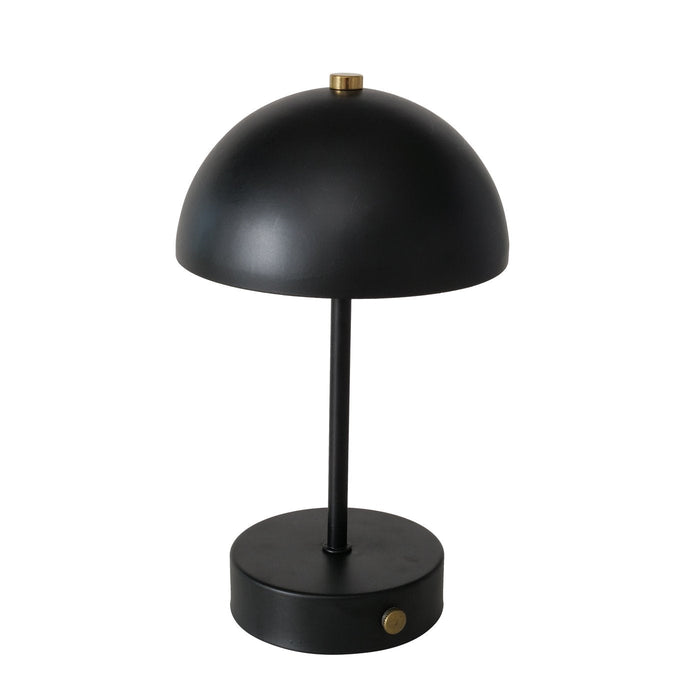 PETUNIA GALDA LAMPA H26CM, LED, 3xAA, MELNA, METĀLS