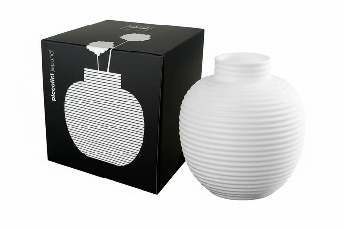 PICCOLINI VĀZE H8.5CM, D7.5CM, BALTA, PORCELĀNS