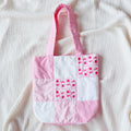 Pink Patch Quilted Tote Bag