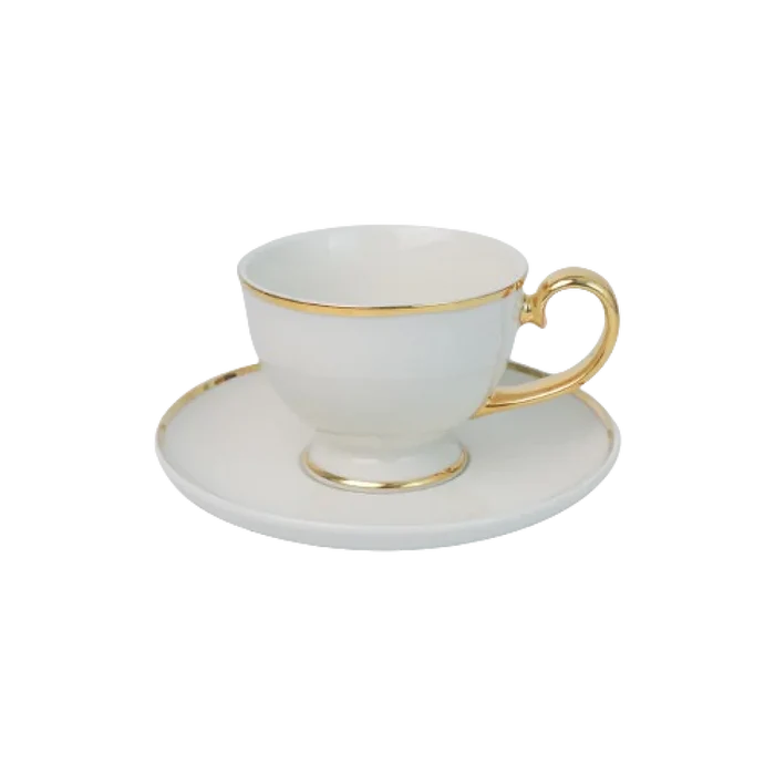PRIMA GOLD TASE UZ KĀJAS 220ML, AR APAKŠTASI 16CM