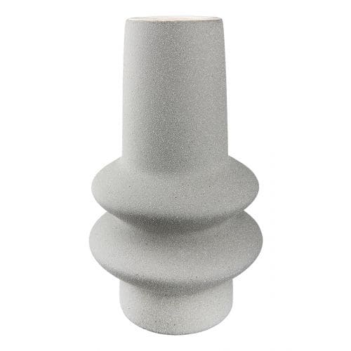 RADON VĀZE H19.5CM 2 VEIDI, ROZĀ/PELĒKA, KERAMIKA