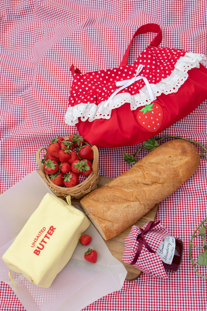 Red Strawberry Jam Bag