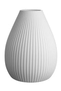 RICA VĀZE H24CM, D18.7CM, BALTA, PORCELĀNS